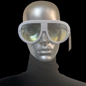 White Oversized Designer Sunglasses